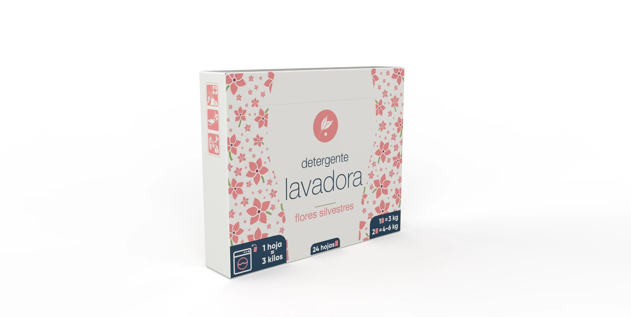 Detergente Lavadora en Láminas (24 hojas) neletab •